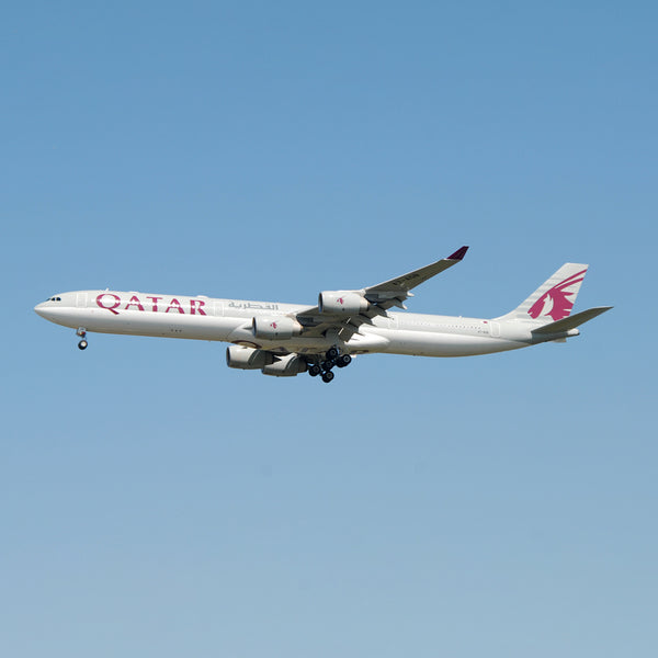 The former Airbus A340 A7-AGB