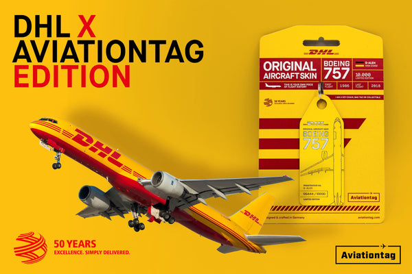 DHL celebrates its 50th Anniversary with Aviationtag