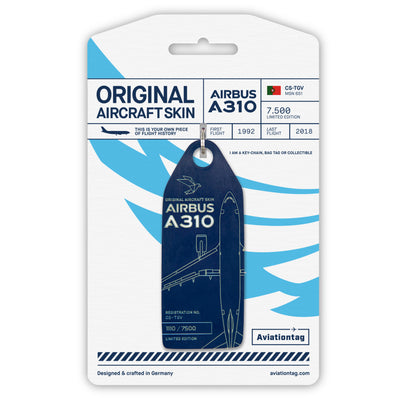 Aviationtag Airbus A310 CS-TGV SATA Azores Airlines Edition Blue