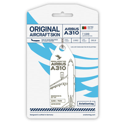 Aviationtag Airbus A310 CS-TGV SATA Azores Airlines Edition White with Cardboard 