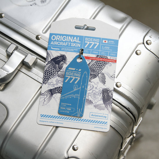 Aviationtag ANA Boeing 777 Edition JA708A Light Blue