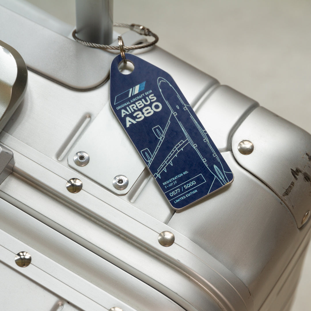 Aviationtag Air France A380 F-HPJF Editon as a luggage tagg