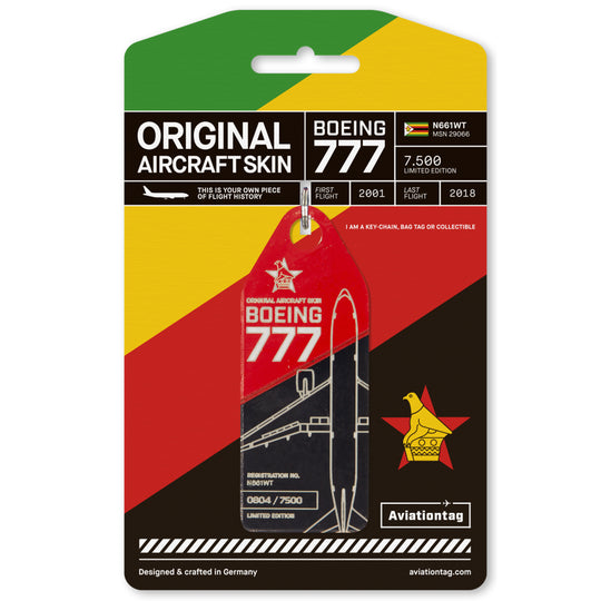 Aviationtag Boeing 777 N661WT Edition Air Zimbabwe Bicolor