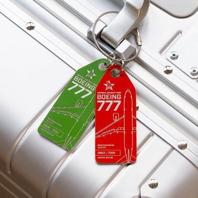 Aviationtag Boeing 777 N661WT Edition Air Zimbabwe Green and Red Mood