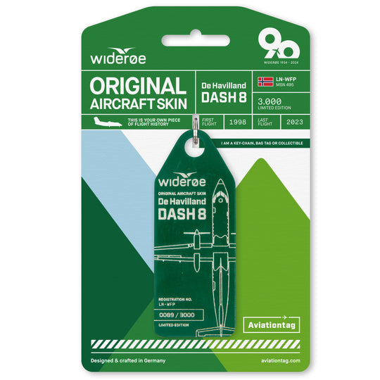 Wideroe Dash 8 LN-WFP Aviationtag Edition Dark Green