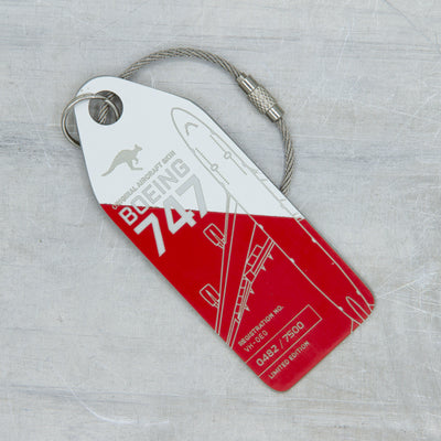 Aviationtag Qantas VH-OEG Boeing 747-400ER Edition Red White