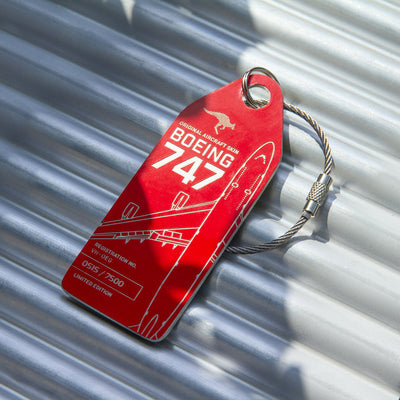 Aviationtag Qantas VH-OEG Boeing 747-400ER Edition Red Mood