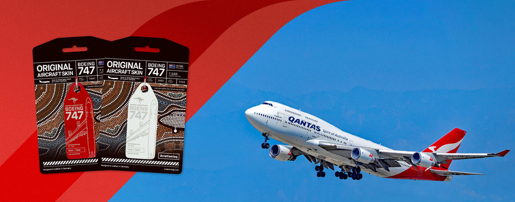 Aviationtag Boeing 747-400ER Qantas Edition Banner Desktop