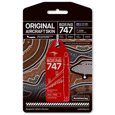 Aviationtag Qantas VH-OEG Boeing 747-400ER Edition Red