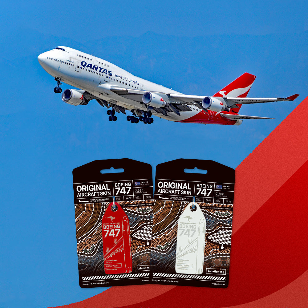 Aviationtag Boeing 747-400ER Qantas Edition Banner Mobile