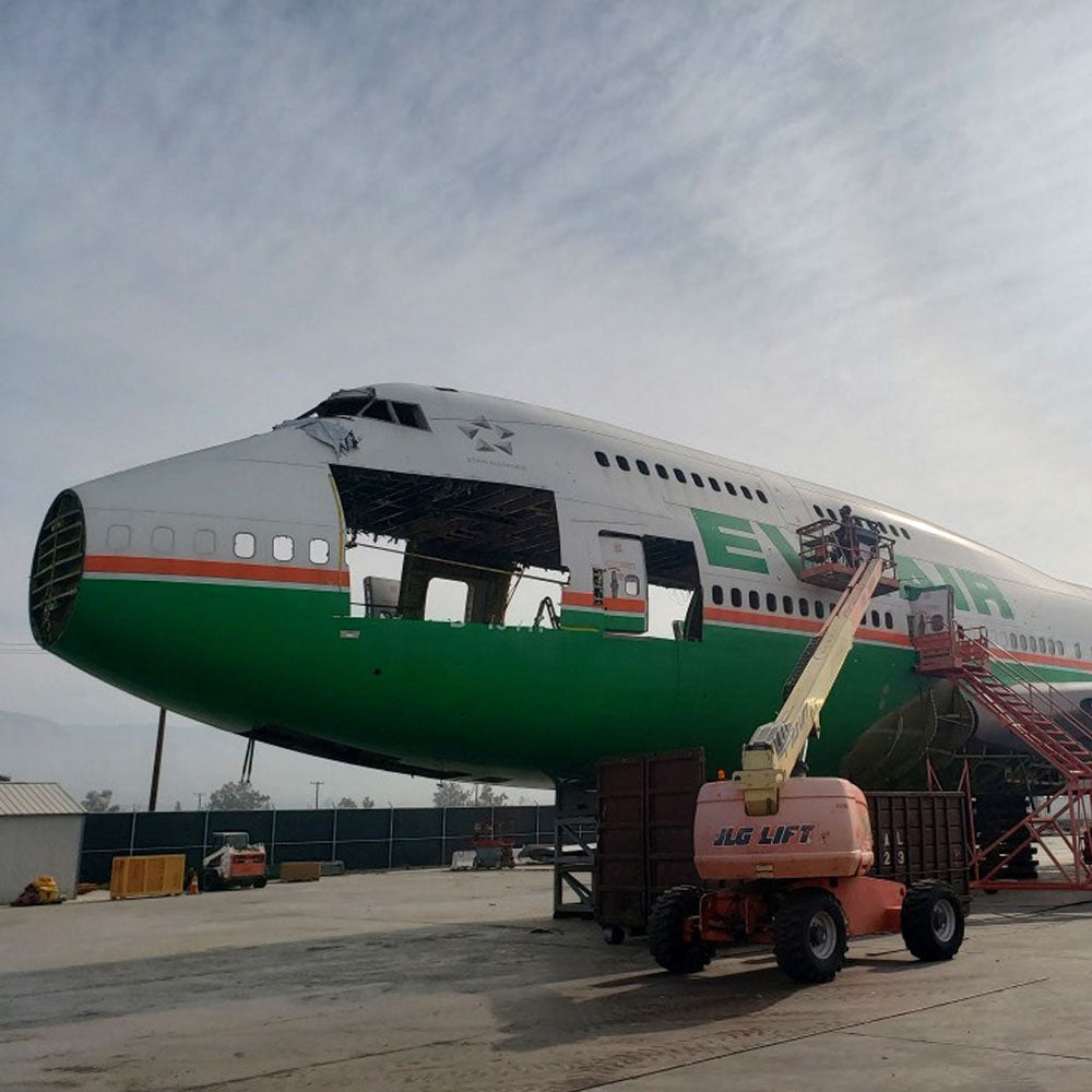 Die letzte EVA Air Boeing 747 Banner