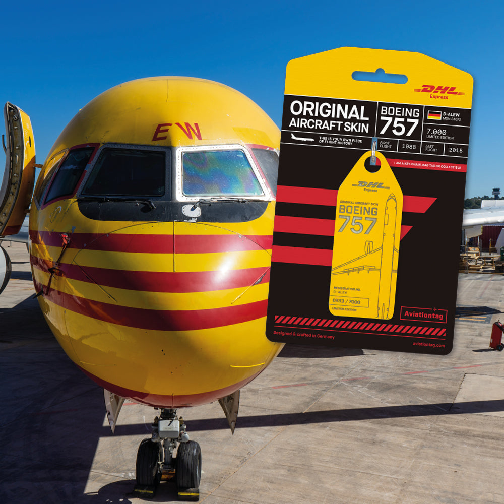 Aviationtag X DHL Express Boeing 757-200F D-ALEW Edition Banner Mobile