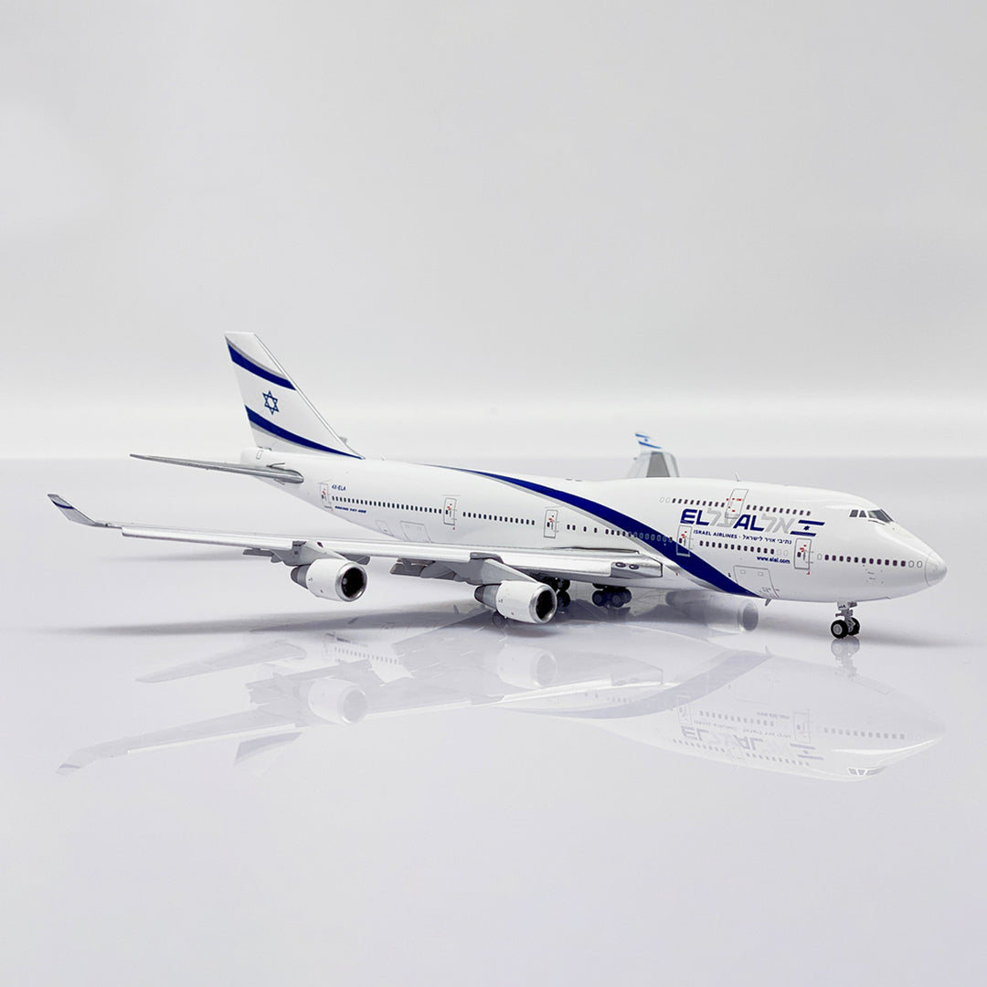 JC Wings X Aviationtag El Al Boeing 747 4X-ELA Bundle Flaps Down